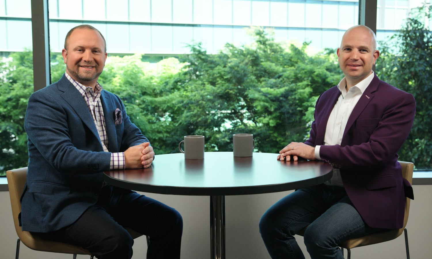 Jeremy Werner sitting on the left and Liran on the right 